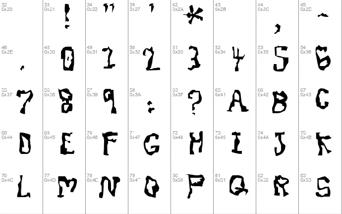 Dissonant font