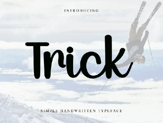 Trick font