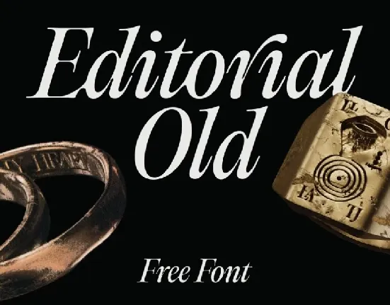 Editorial Old font