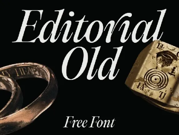 Editorial Old font