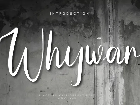 Whywar font