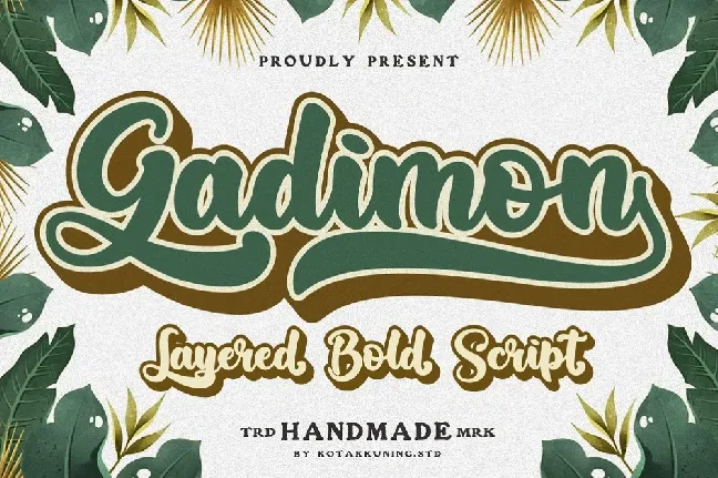 Gadimon Script font