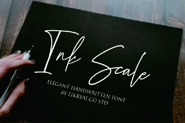 Ink Scale Handwritten font