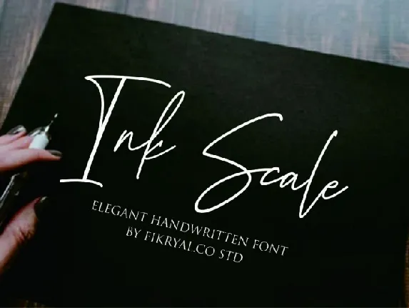 Ink Scale Handwritten font