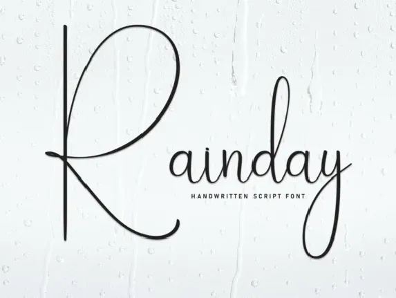 Rainday Script font