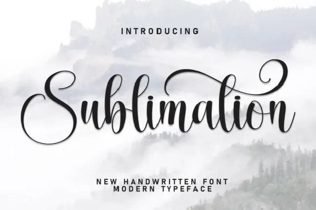 Sublimation Script font