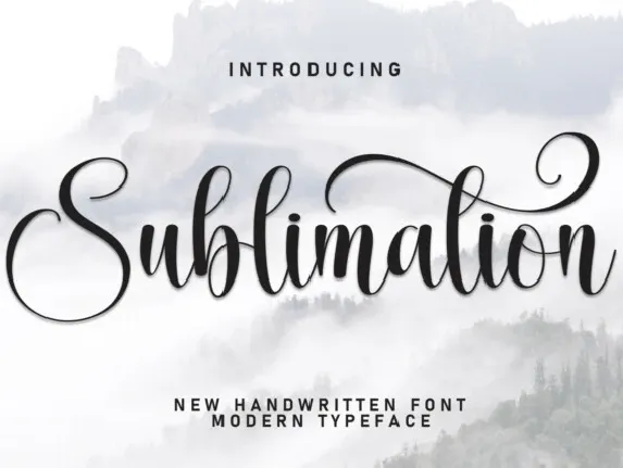 Sublimation Script font