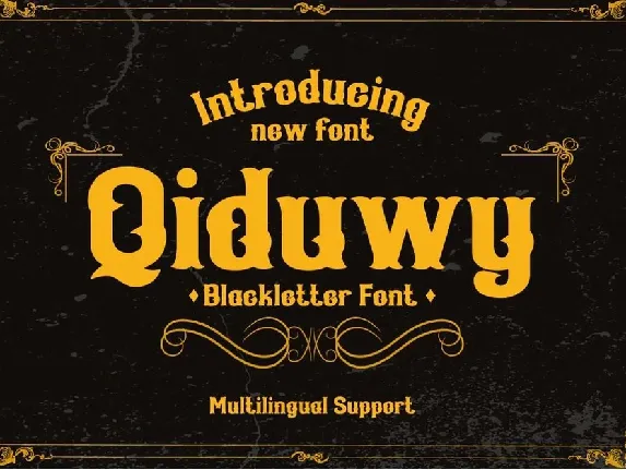 Qiduwy font