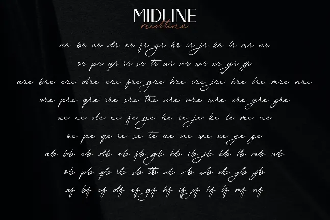 Midline Demo font