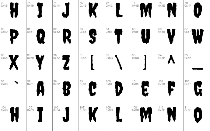 Creepster font