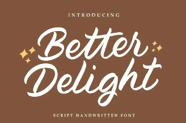 Better Delight font