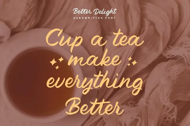 Better Delight font