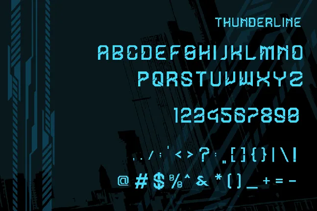 Thunderline font