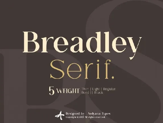 Breadley Serif font