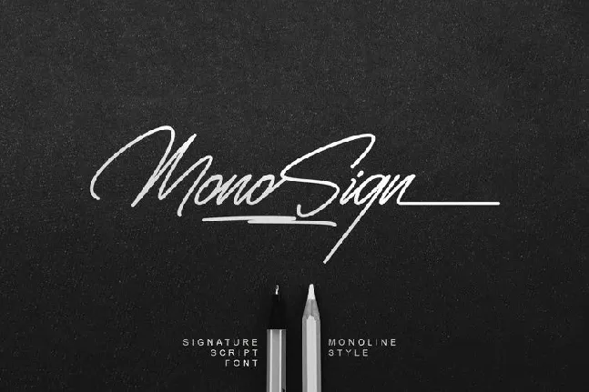 Monosign Script font