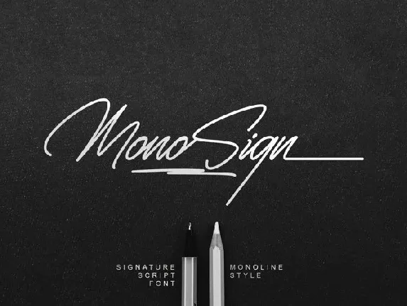 Monosign Script font