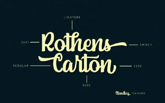 Standley Script font