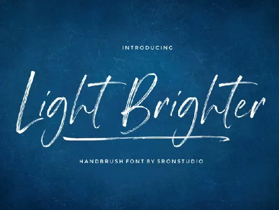 Light Brighter Brush font