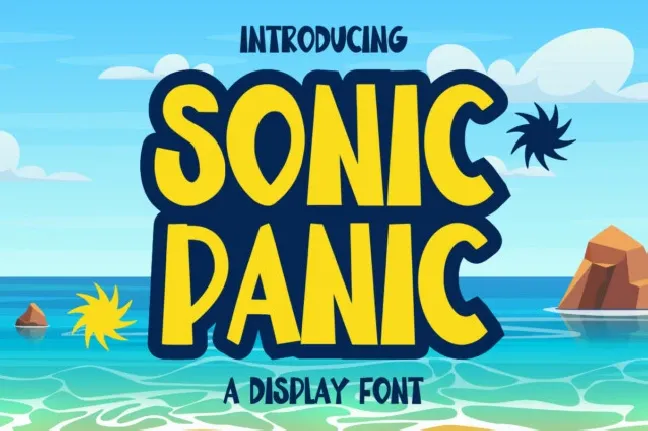 Sonic Panic Display font