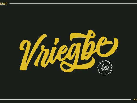 Vriegbe Script font