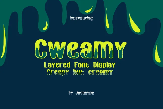 Cweamy Outline font