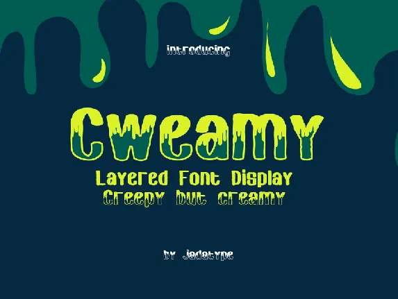 Cweamy Outline font