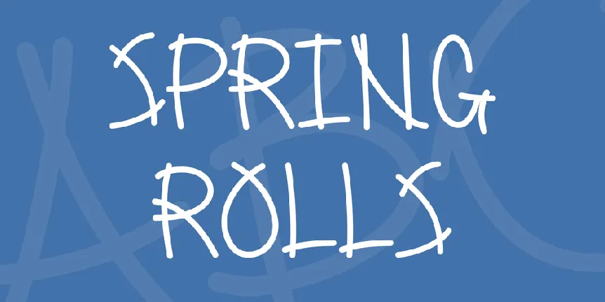 Spring Rolls font