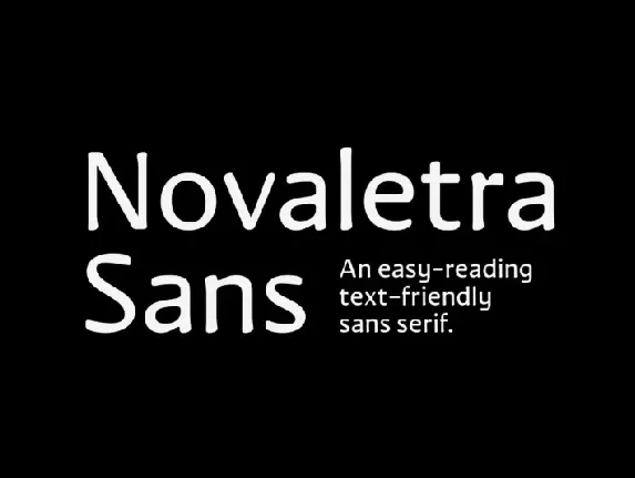 Novaletra Sans CF Family font