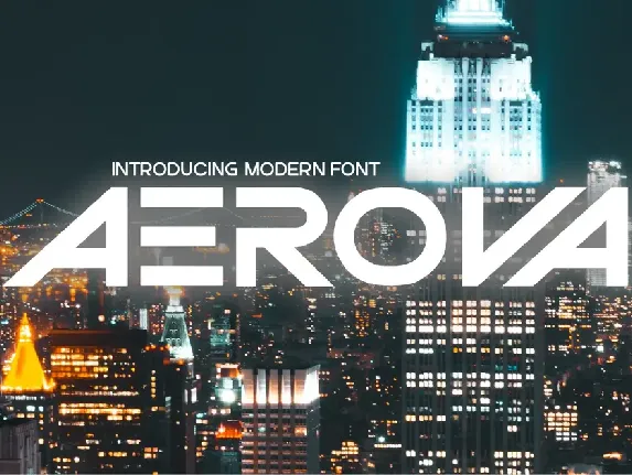 Aerova font