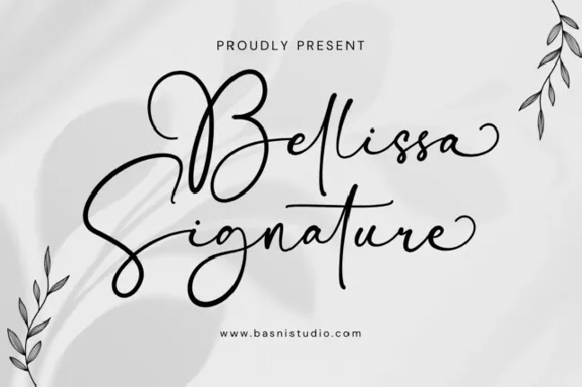 Bellissa Signature Typeface font