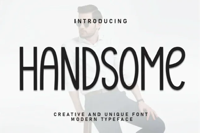 Handsome Display font