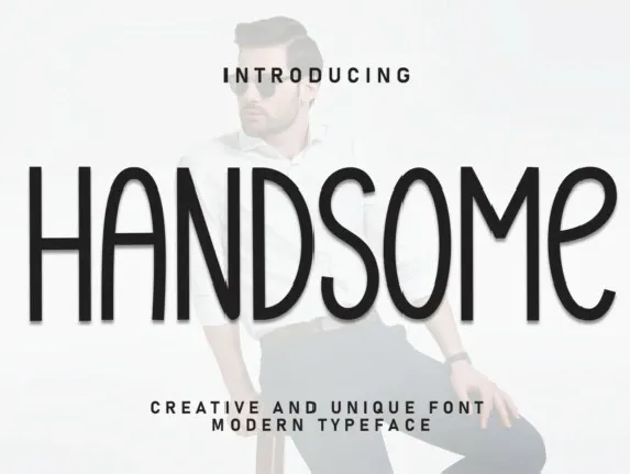 Handsome Display font