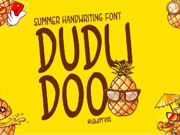 Dudlidoo font