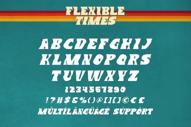 Flexible Times Demo font