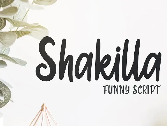 Shakilla font