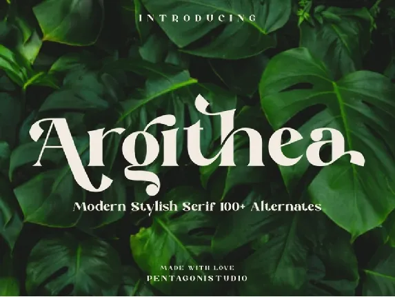 Argithea font