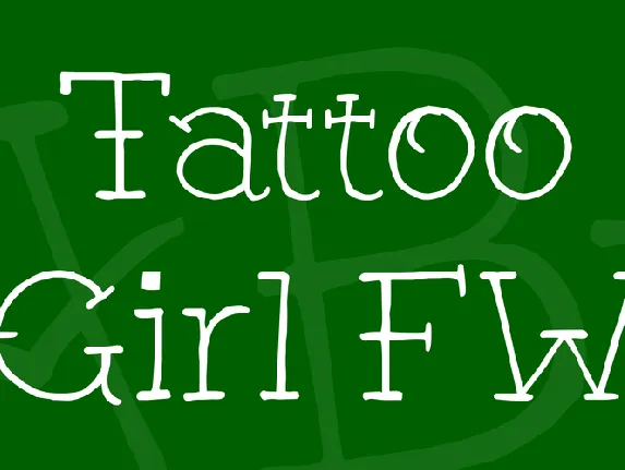 Tattoo Girl FW font