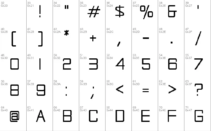 Rational Integer font