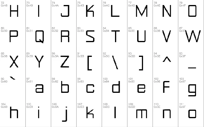 Rational Integer font