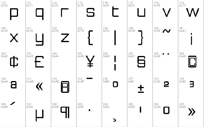 Rational Integer font