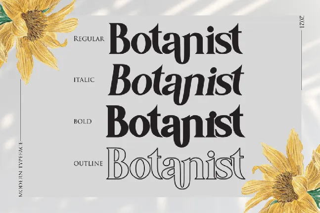 Botanist font