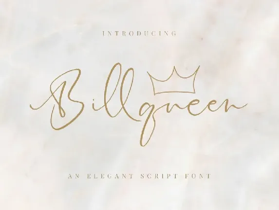 Billqueen font