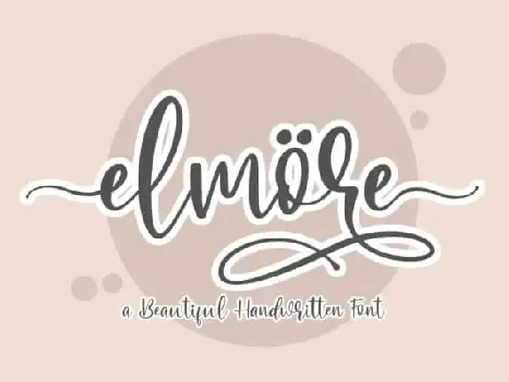 Elmore Calligraphy font