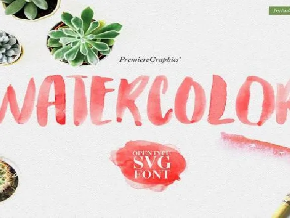 Watercolor font