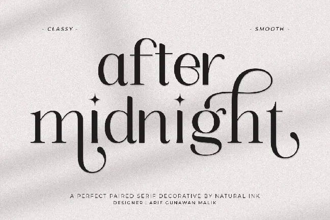 After Midnight font