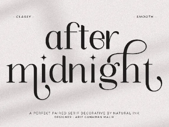 After Midnight font