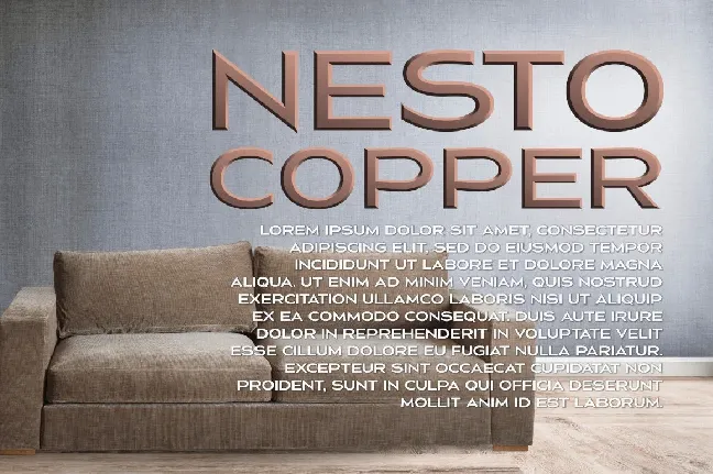 Nesto Copper font