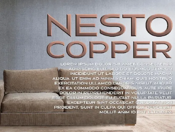 Nesto Copper font