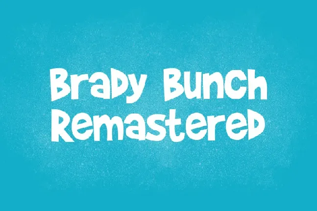 Brady Bunch Remastered font