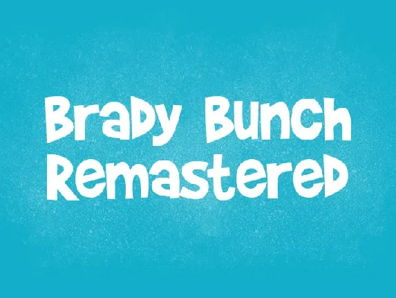 Brady Bunch Remastered font